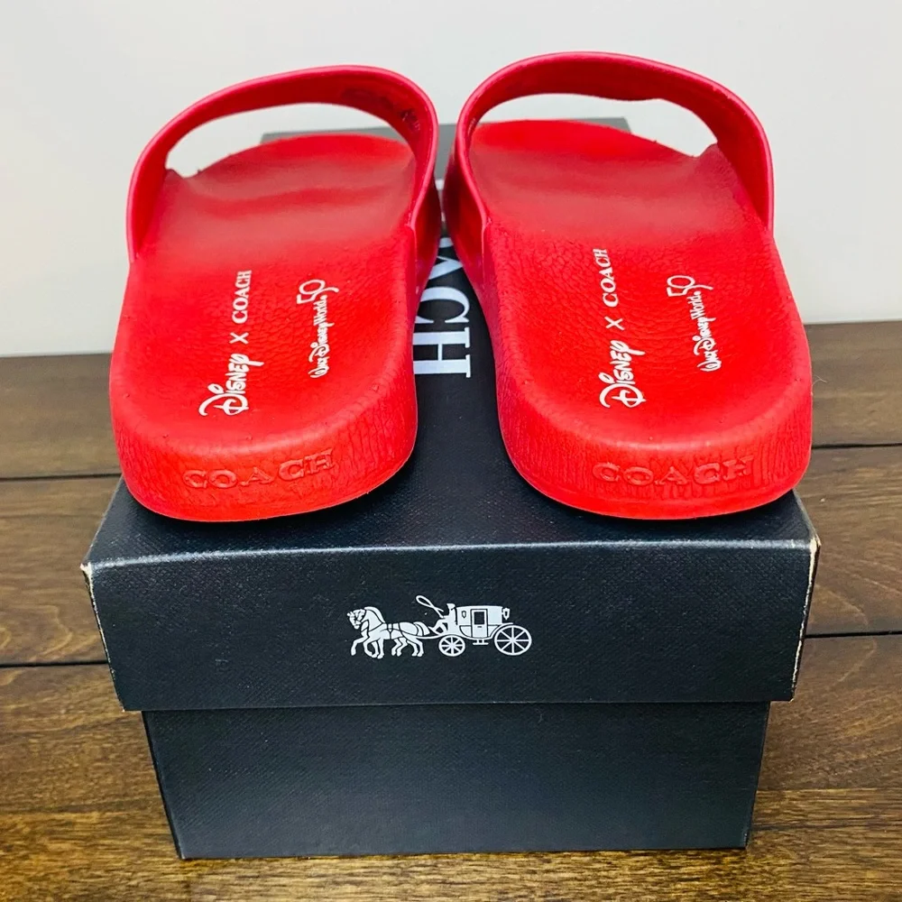 NWT Authentic Coach Disney Slides Walt Disney 50th Anniversary - Picture 4 of 9
